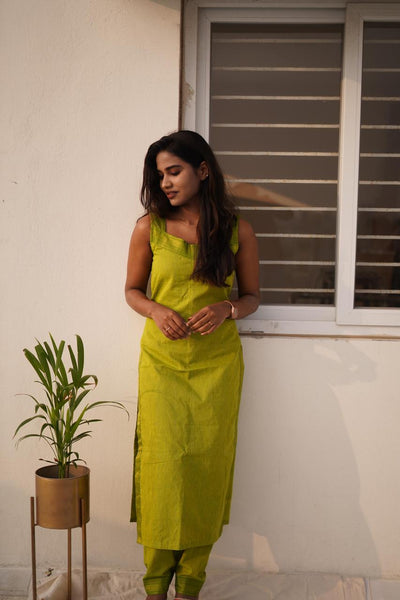 Tulsi - Lime Green Suit Set