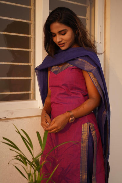 Tulsi - Magenta Purple 3pc Set