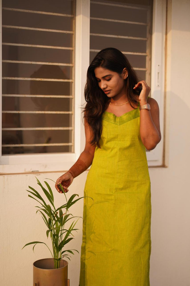 Tulsi - Lime Green Suit Set