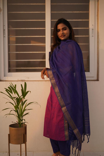 Tulsi - Magenta Purple 3pc Set