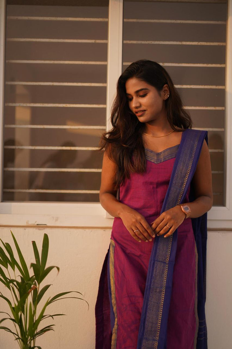 Tulsi - Magenta Purple 3pc Set