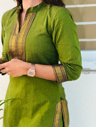 Tulsi - Olive Green Suit Set