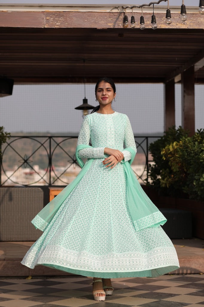 EXP - Afreen - Mint Green( L Available)