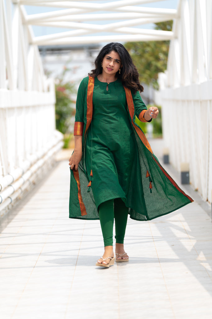 Kanchana Green Kurthi Dress