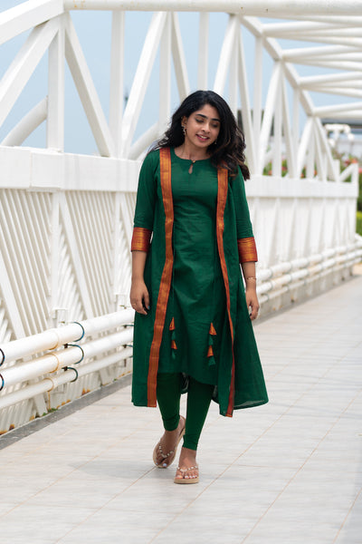 Kanchana Green Kurthi Dress