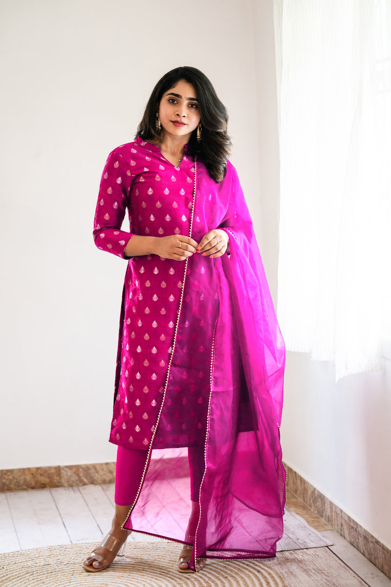 Buy PIOUS LIBAS Women's Pure Cotton Solid Lite Rani Pink Single Straight  Kurti (58P158KR-LT-Raani-S) at Amazon.in