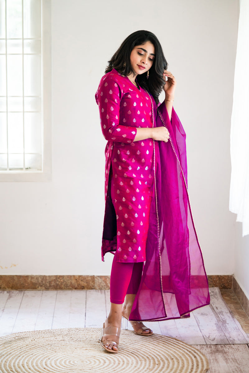 Rani Clolor Party Wear Designer Gown Kurti :: ANOKHI FASHION
