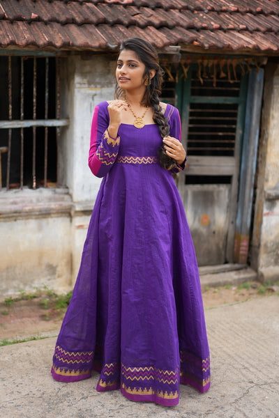 Purple Zari Dress