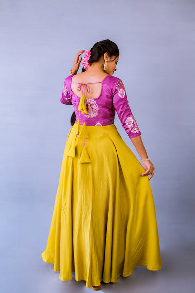 Prita - Yellow Peacock Dress
