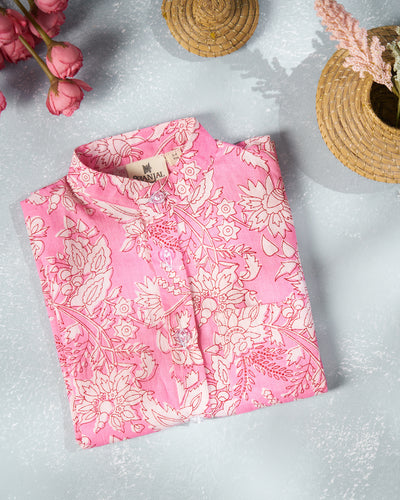 Pink Floral Shirt