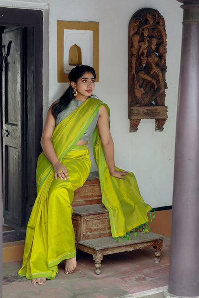 EXP - Vihana -   Bold Green Yellow  & Tissue Grey