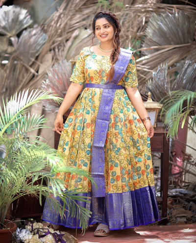 EXP - Swara Yellow Anarkali