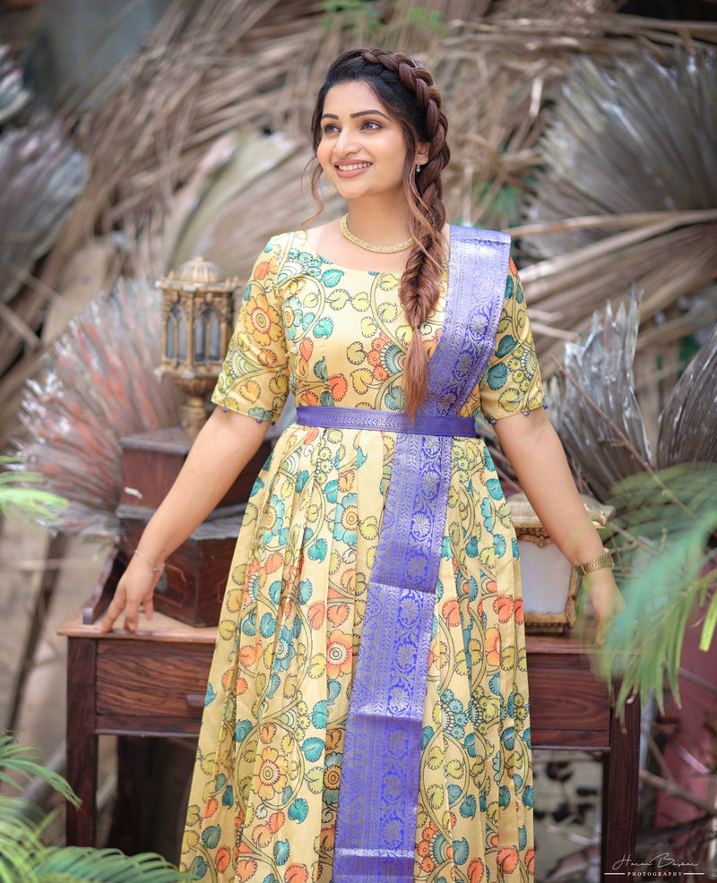 EXP - Swara Yellow Anarkali